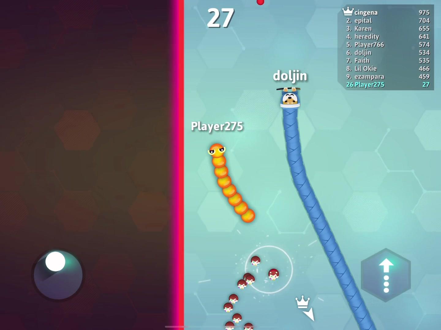 Go play and duet this vidoe show me how far you get #snakesamongus #snakeio #snakeiochallenge