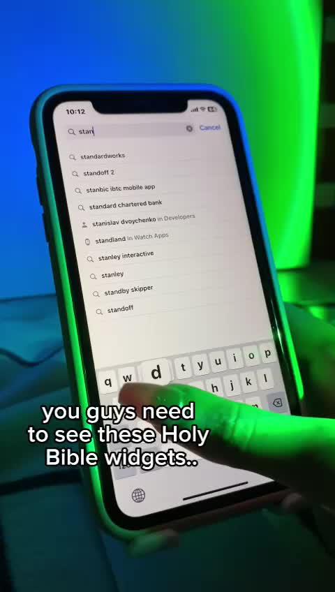 I got these Holy Bible widgets for Standby. Free Download Standby app.