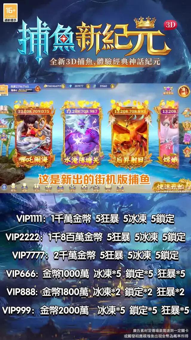 不废话，两个礼包码直接送上VIP6666和VIP7777，3000万金币直接送，狂暴无限