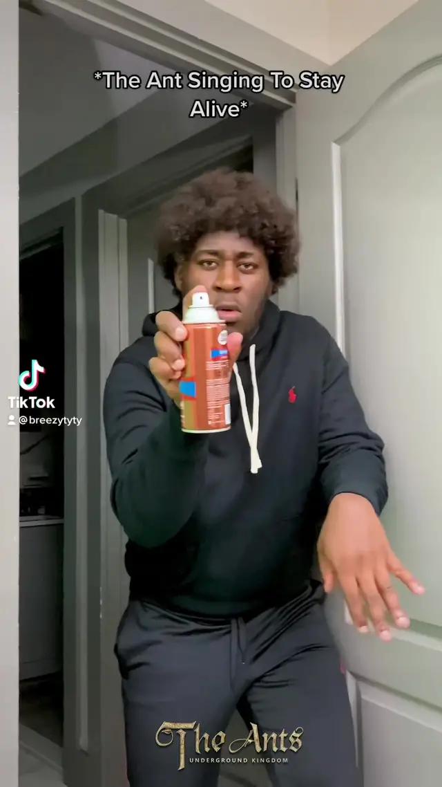 When the ants try to sing to stay alive 😂 Ft. @theants_global | #theant #breezytyty #fyp