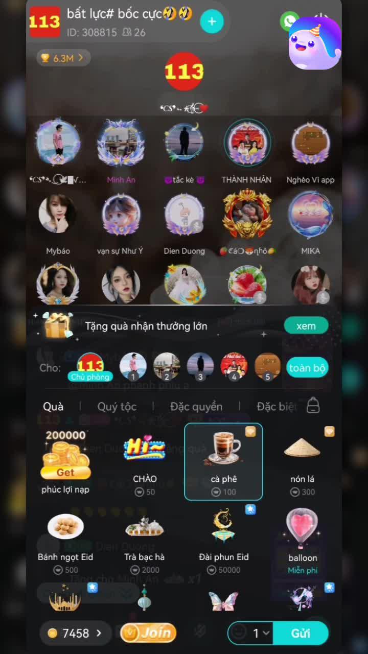 Phòng chat thoại 24 giờ