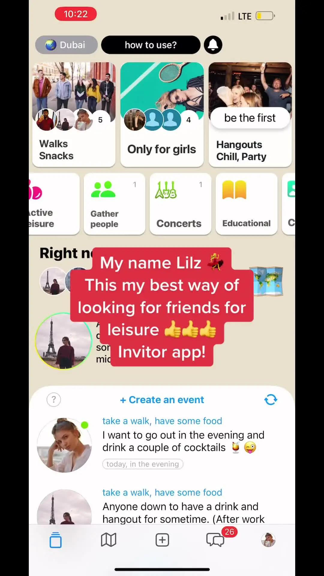 This my best way of looking for friends for leisure 👍👍👍 Invitor app!