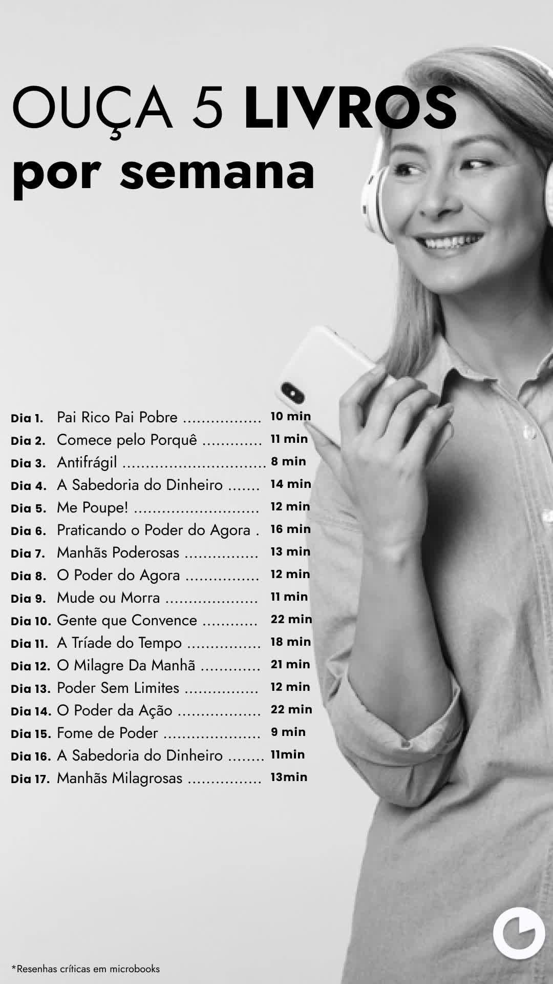 PARE COM AS DESCULPAS! Tenha seu momento de aprendizado e leitura sem mudar sua rotina. Comece já!