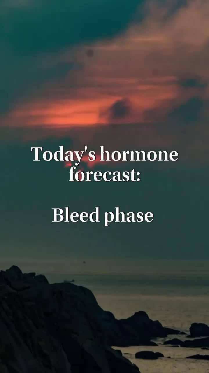 CHECK THIS: your daily hormone forecast to support your mind and body is waiting in app.