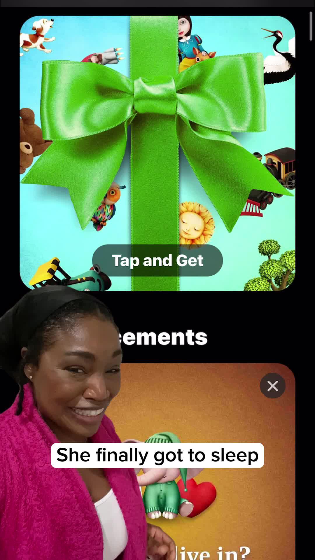 She fell asleep so quickly!