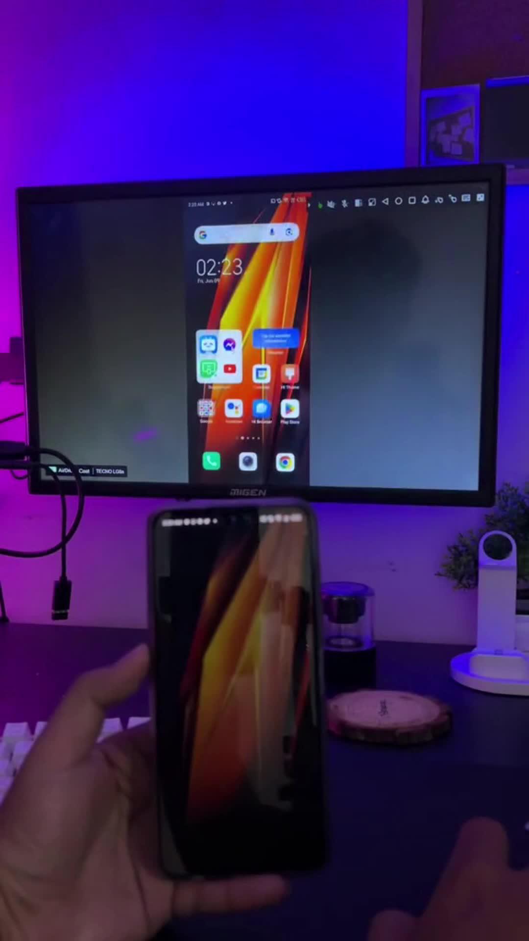 Stream to smart TV from phone