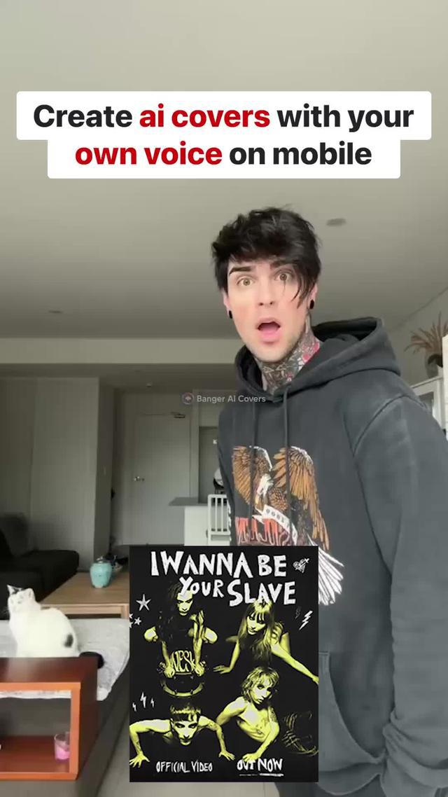 Create AI Cover Songs with your own voice on mobile try now!