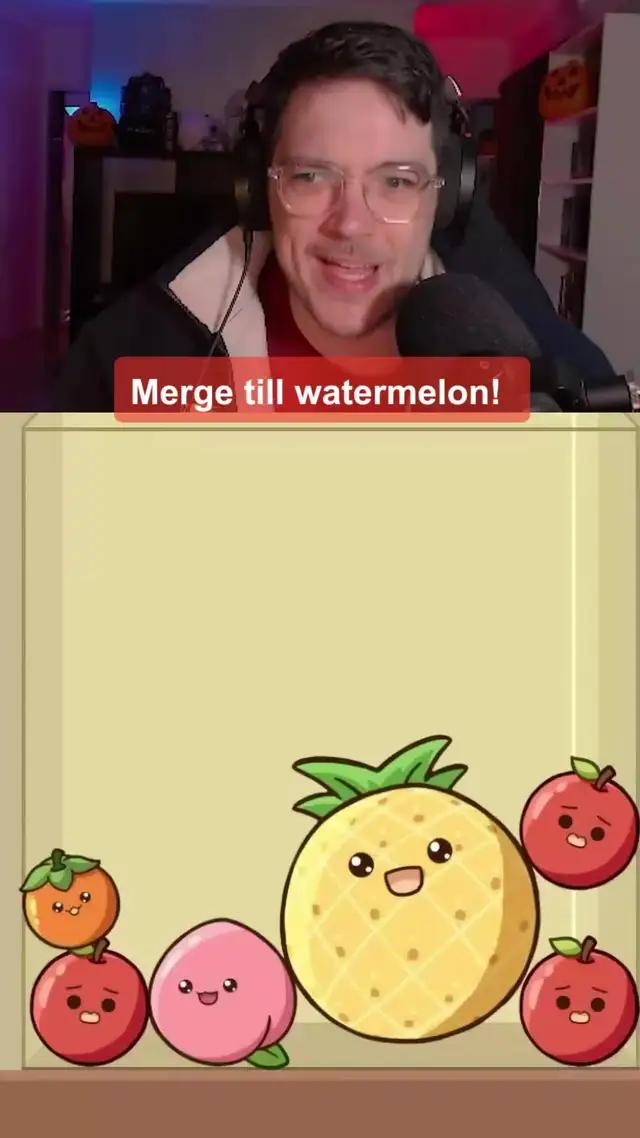 Supper funny and challenge!! Can you merge till watermelon?