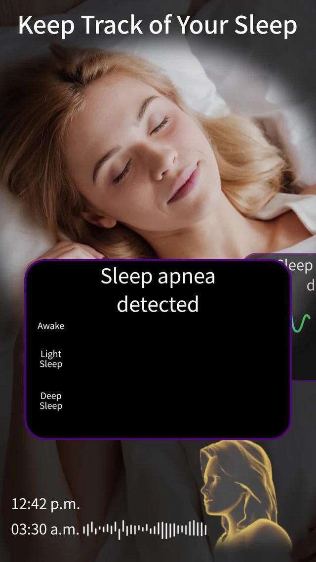 Record your snoring and sleep talk!