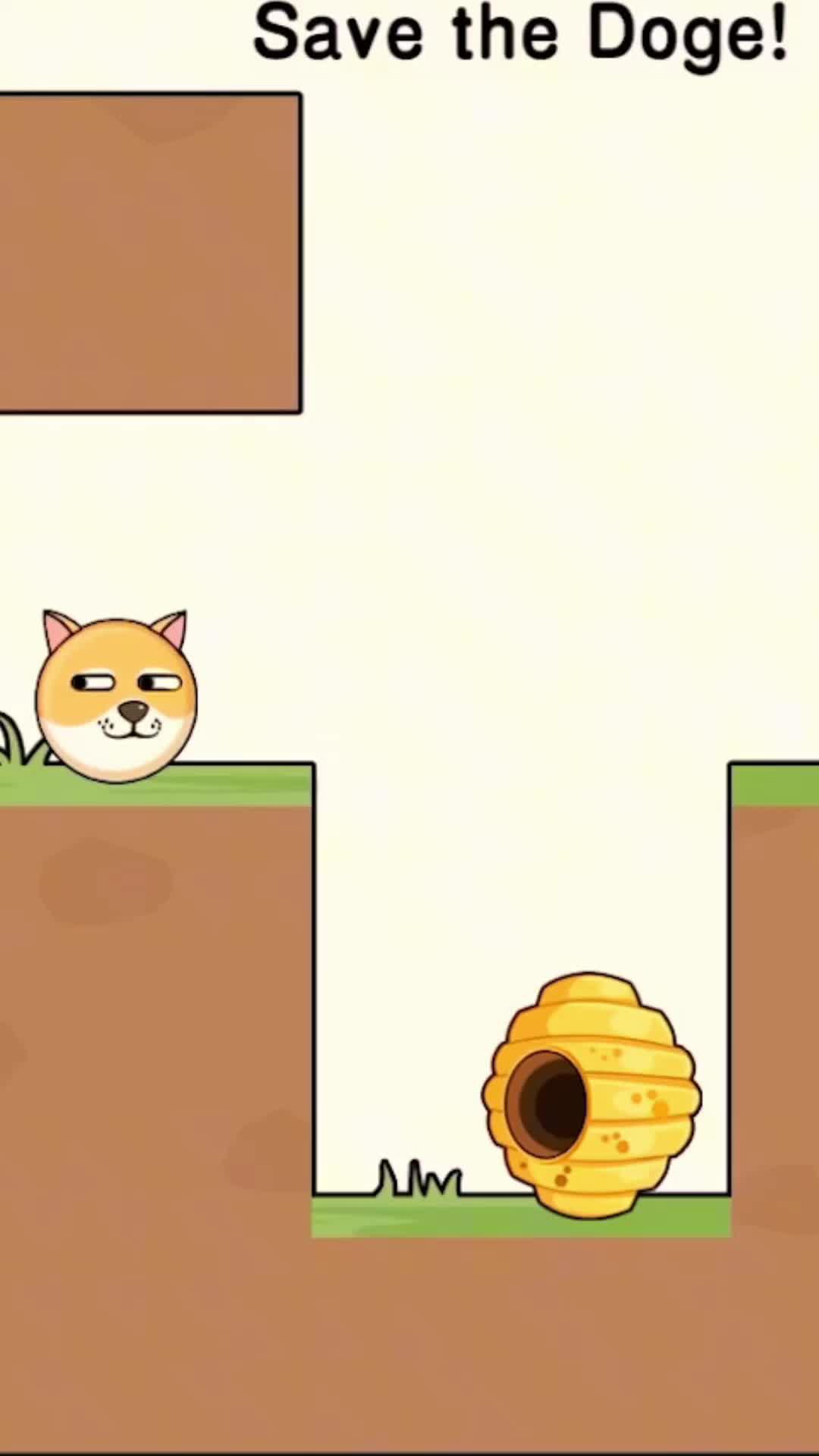 My dear!could you help those cute doge escape from the bees