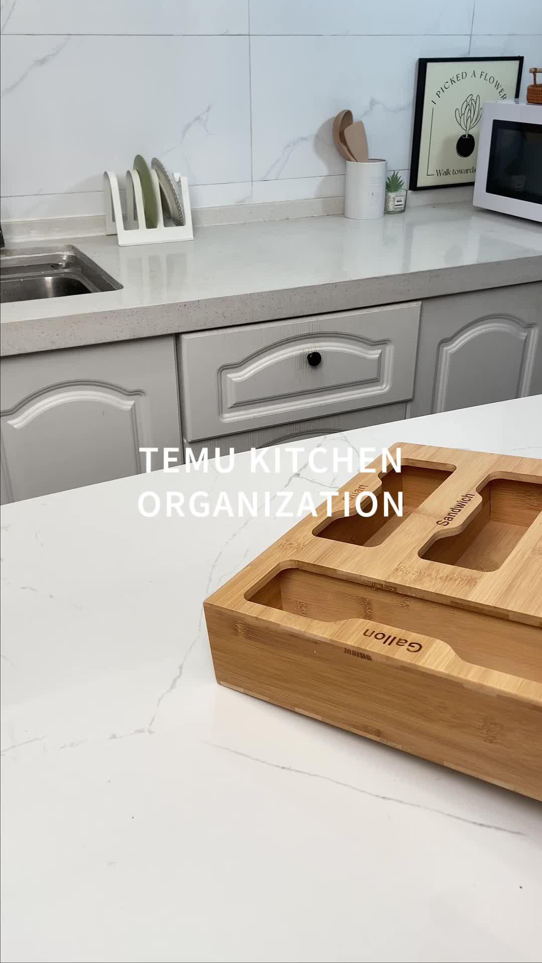 🍴✨ Watch how you can declutter and organize your kitchen like a pro. 🔎 Search dkw3458 on Temu for this amazing product! #Temu #TemuFinds #KitchenOrganization #HomeStorage #TikTokKitchen #DeclutteringTips