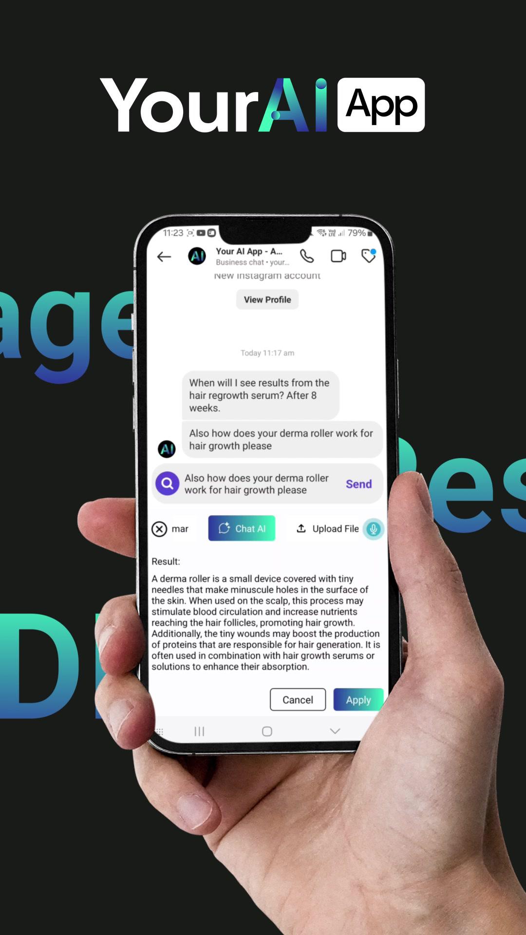 Let AI write your social media captions 🔥 #ai #socialmediamarketing #chatgpt4 #app 