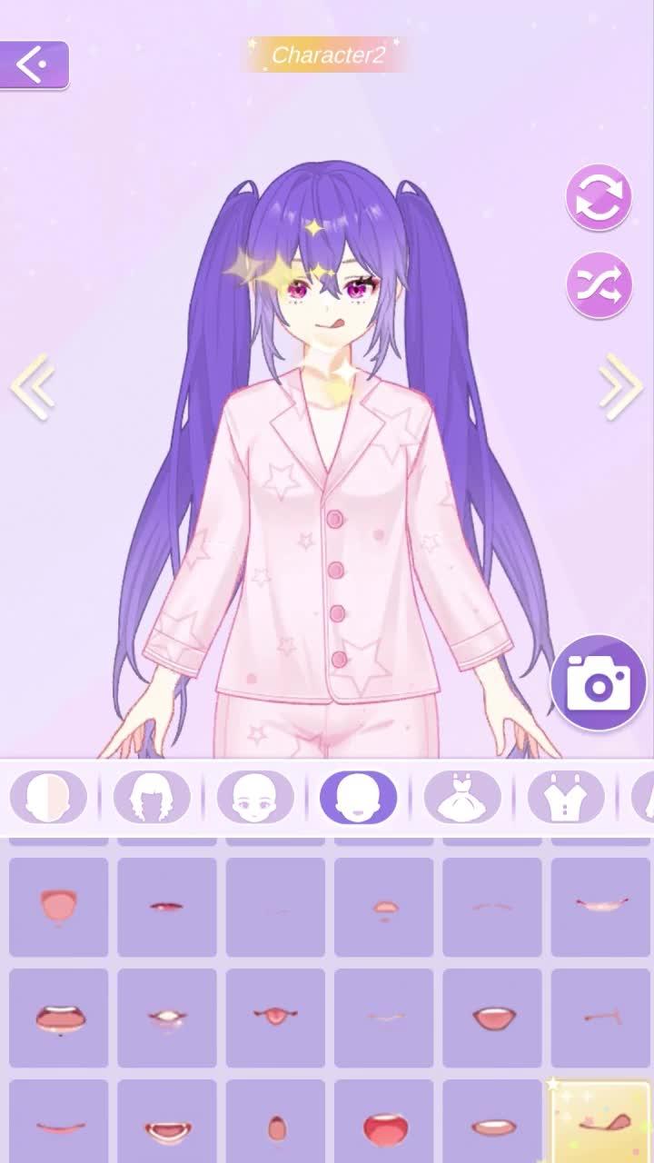 Trò chơi hóa trang rất thú vị và dễ thương ~ Tạo hình đại diện anime của riêng bạn miễn phí!