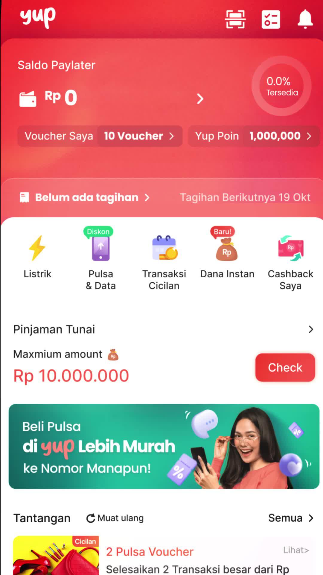 Limit hingga 100 juta dan bisa belanja di lebih dari ribuan merchant online/offline kesayangan.