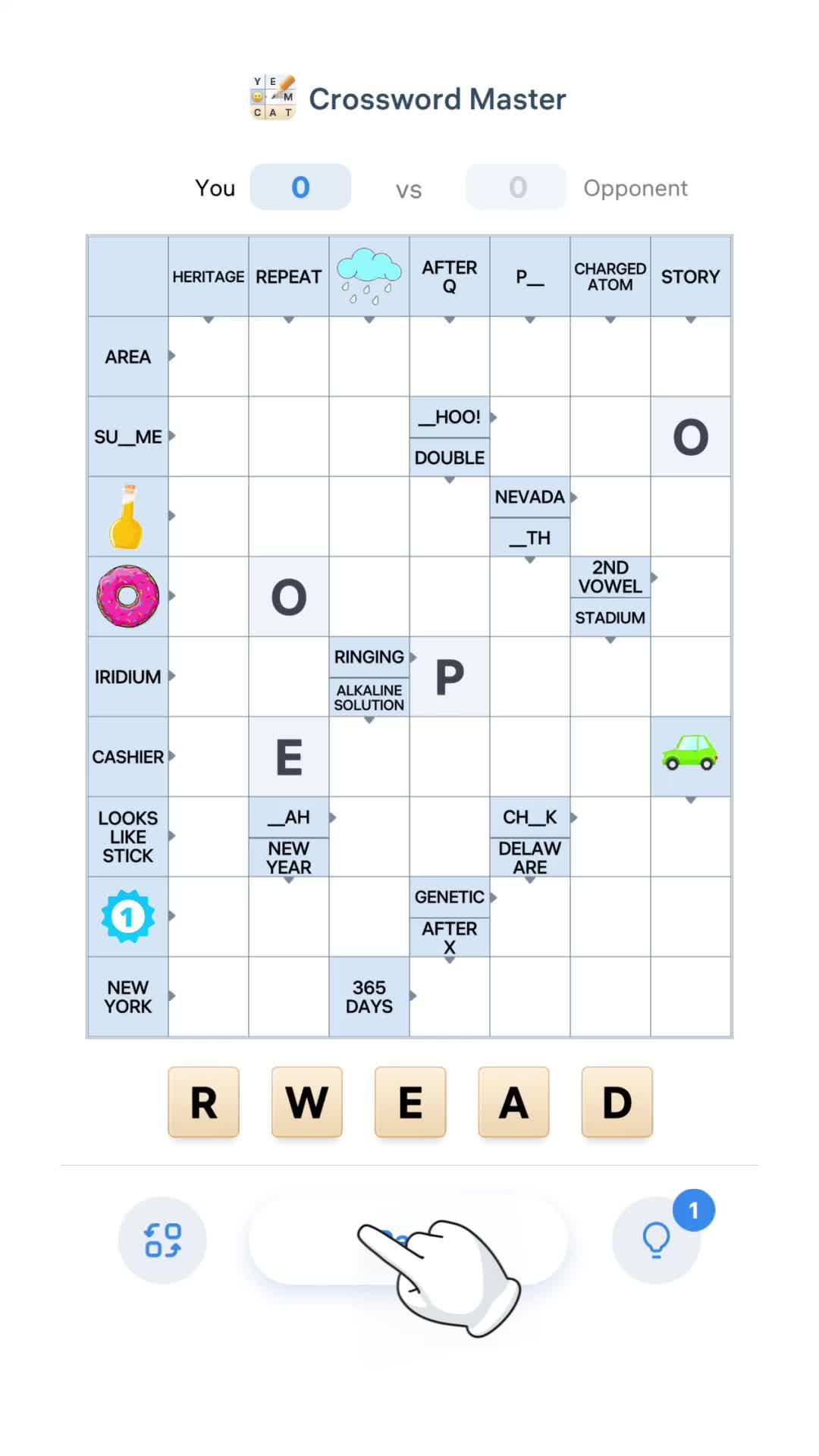 Play Crossword Master – keep your mind occupied!