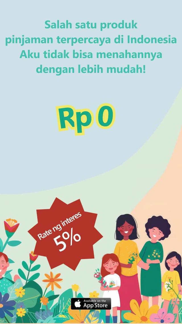 Dapat dipinjam hingga Rp5.000.000!Dengan bunga harian serendah 0,5%