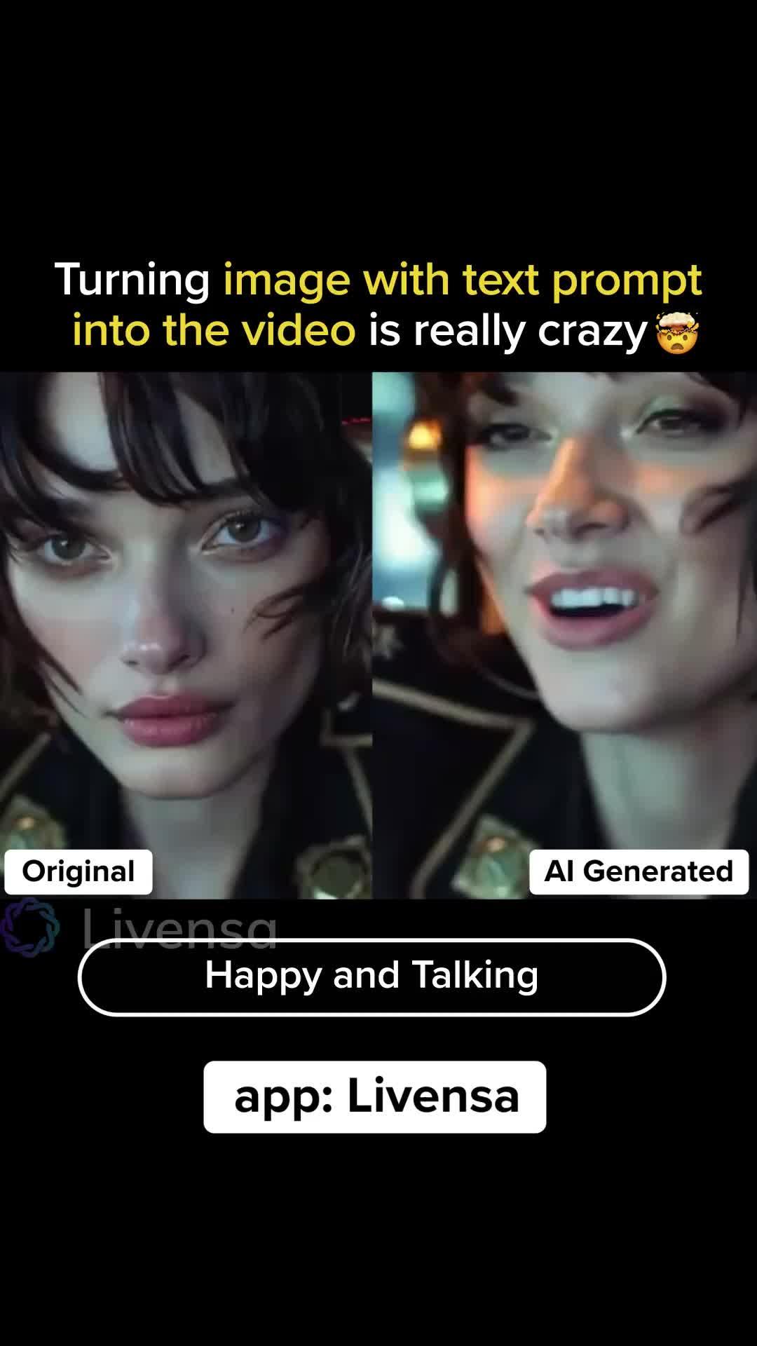 Create Al videos with your own words on mobile