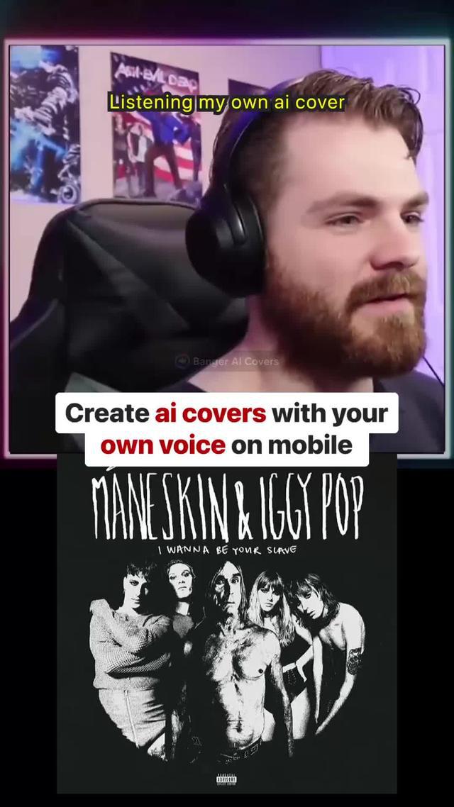 Create own voice ai cover songs on mobile try now!