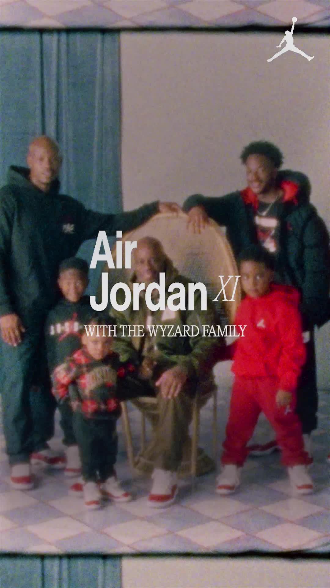 The Wyzard family feels the magic of the AJ 11—get notified when it drops on 12.10.