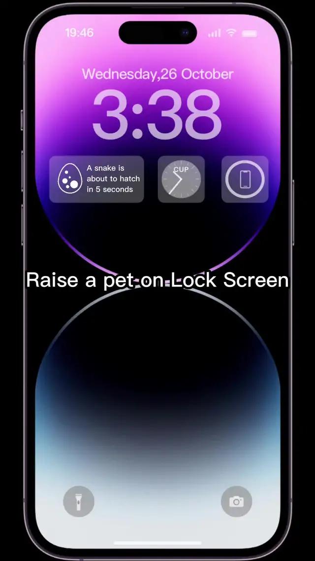 Raise a pet on lock screen!