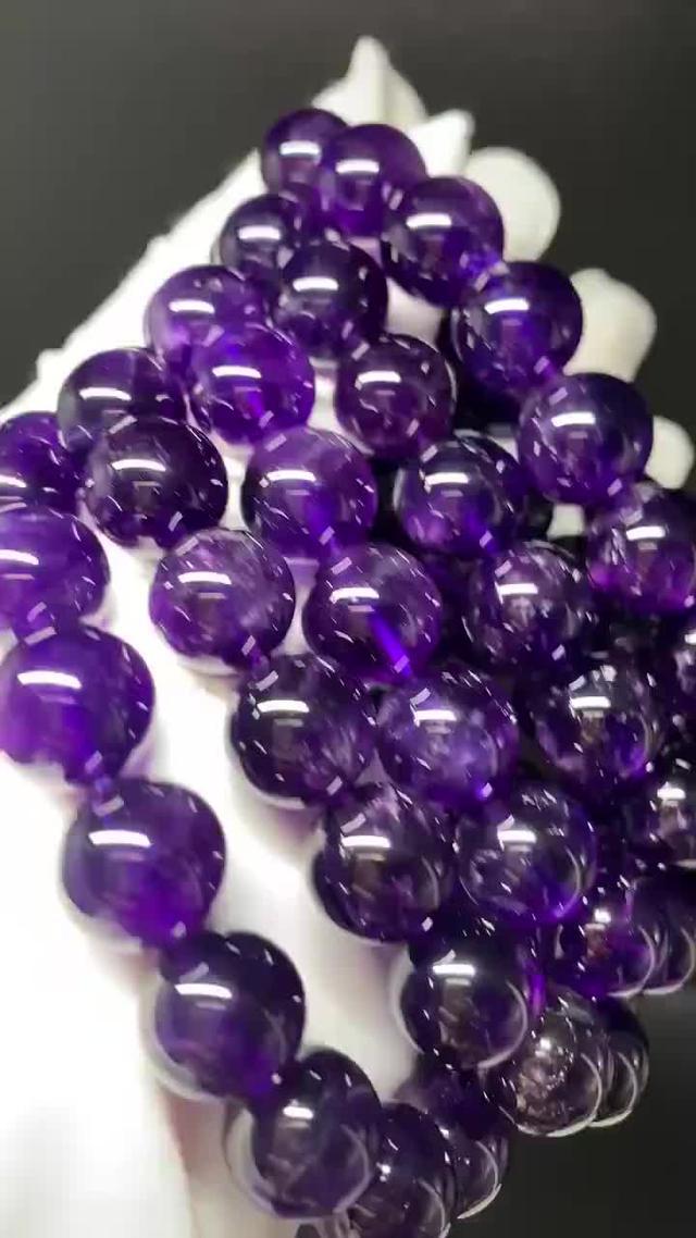 紫水晶 濃紫 贊比亞紫水晶 手珠 手串 12mm