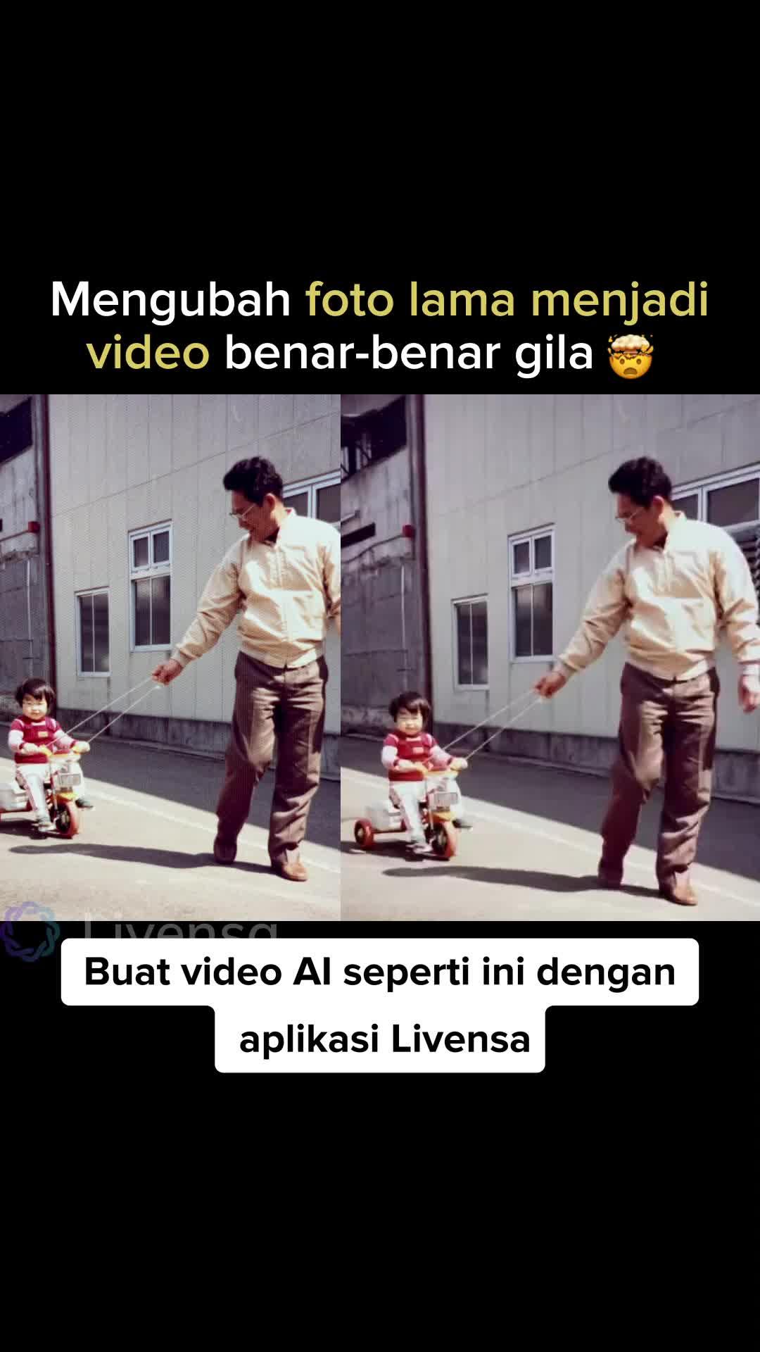 Buat video AI menggunakan kata-kata yang Anda masukkan langsung di perangkat seluler Anda.