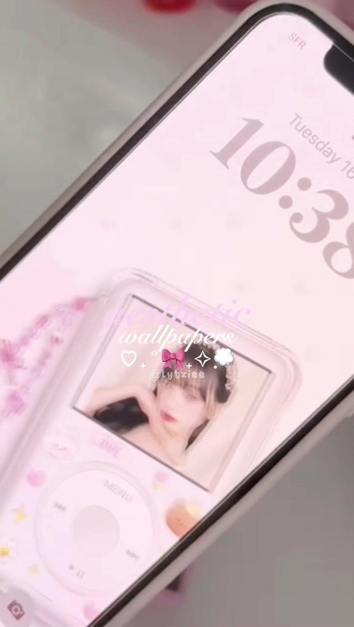 aesthetic & dynamic wallpapers using @mico_widget ♡₊˚ 🩷・₊✧  #micowidget #dynamicwallpaper #wonyoung #wonyoungism 