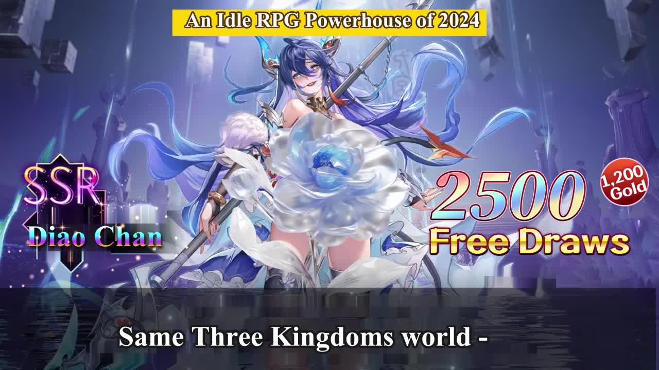An Idle RPG Powerhouse of 2024. 2,500 Free Draws & 1,200 Gold!