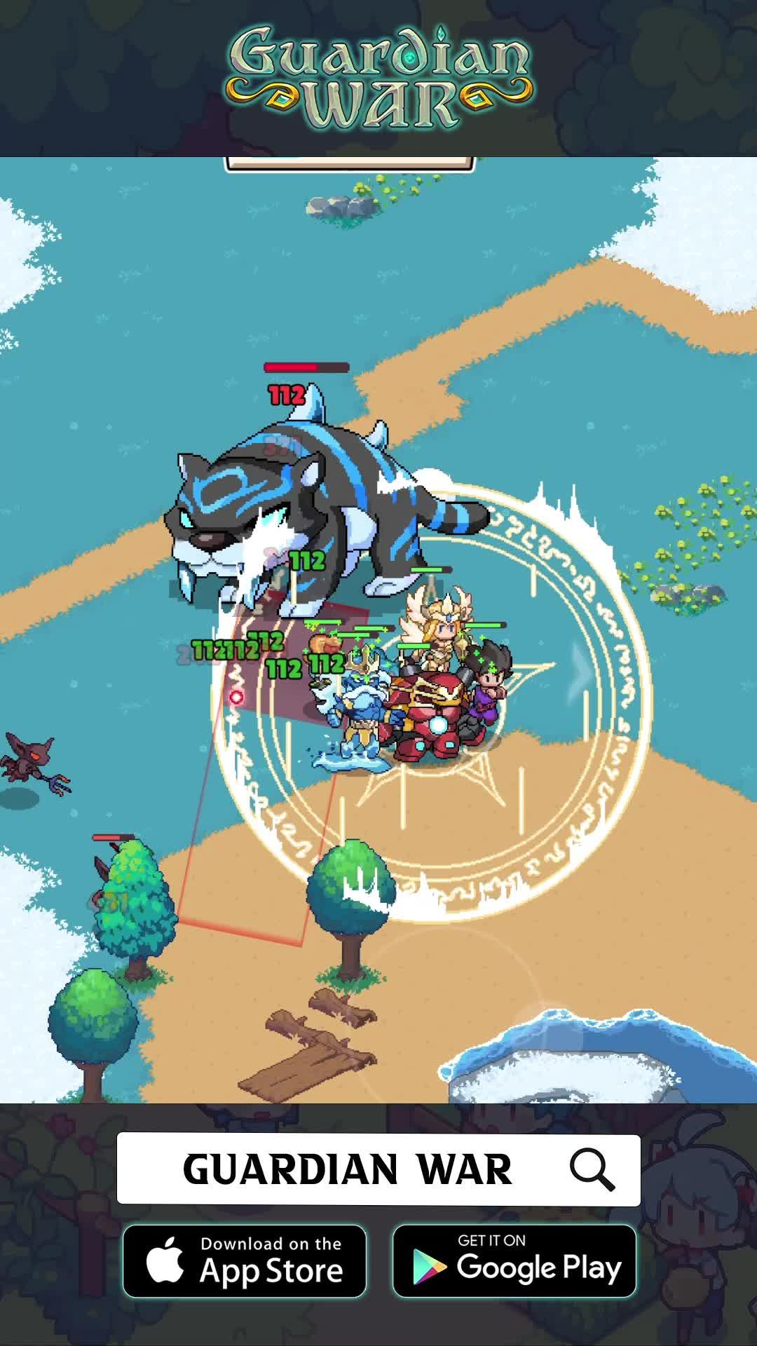 Camp on the field and enjoy an Idle RPG