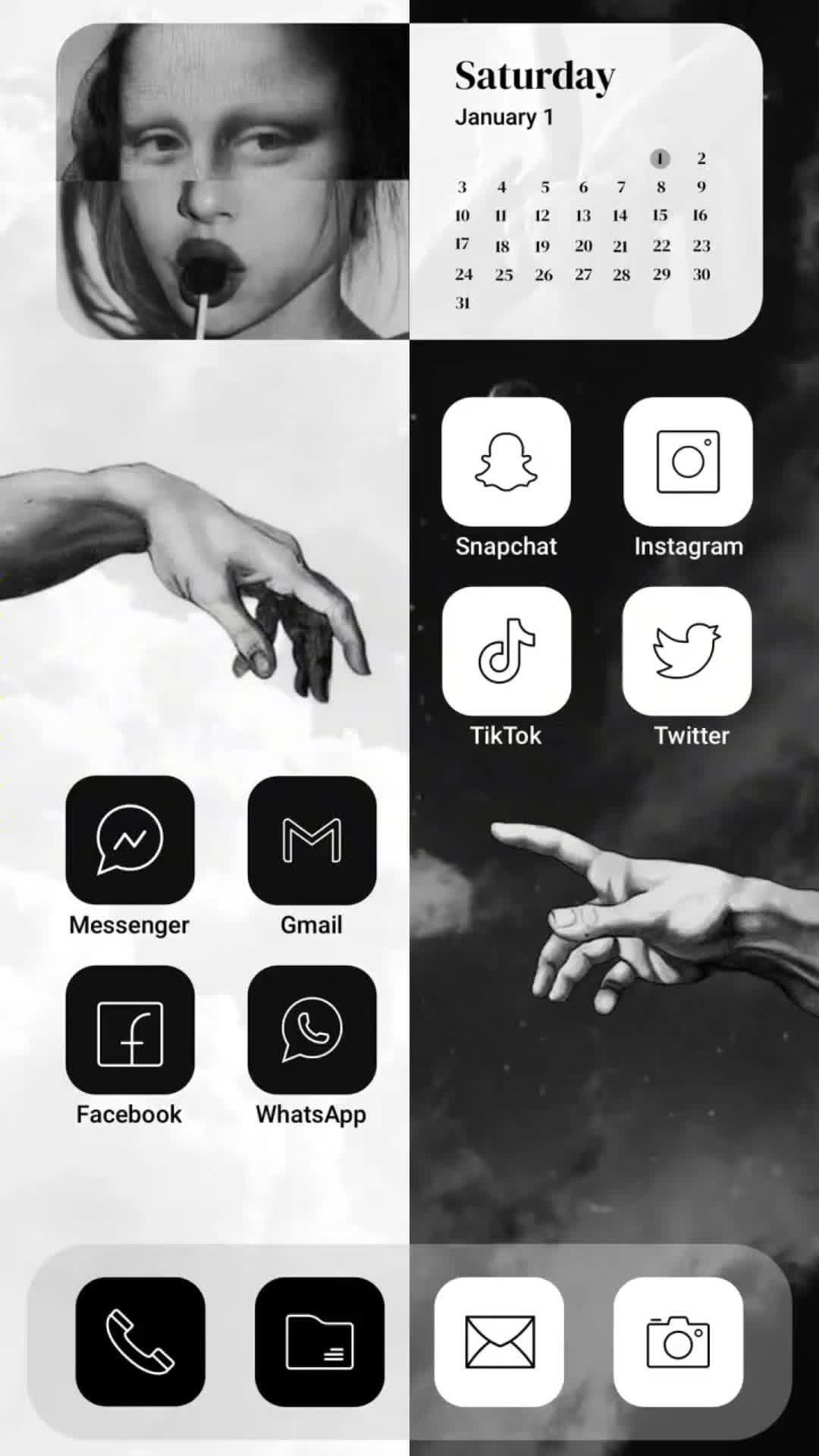 Set exclusive widgets & themes for your Phone!
