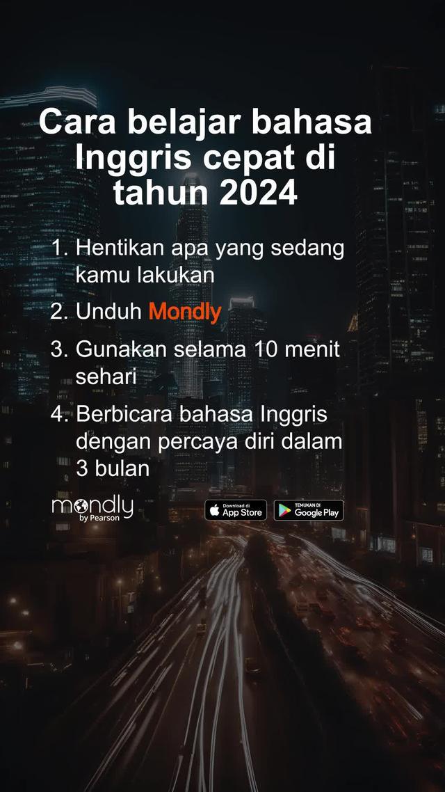 Belajar bahasa Inggris mudah di tahun 2024