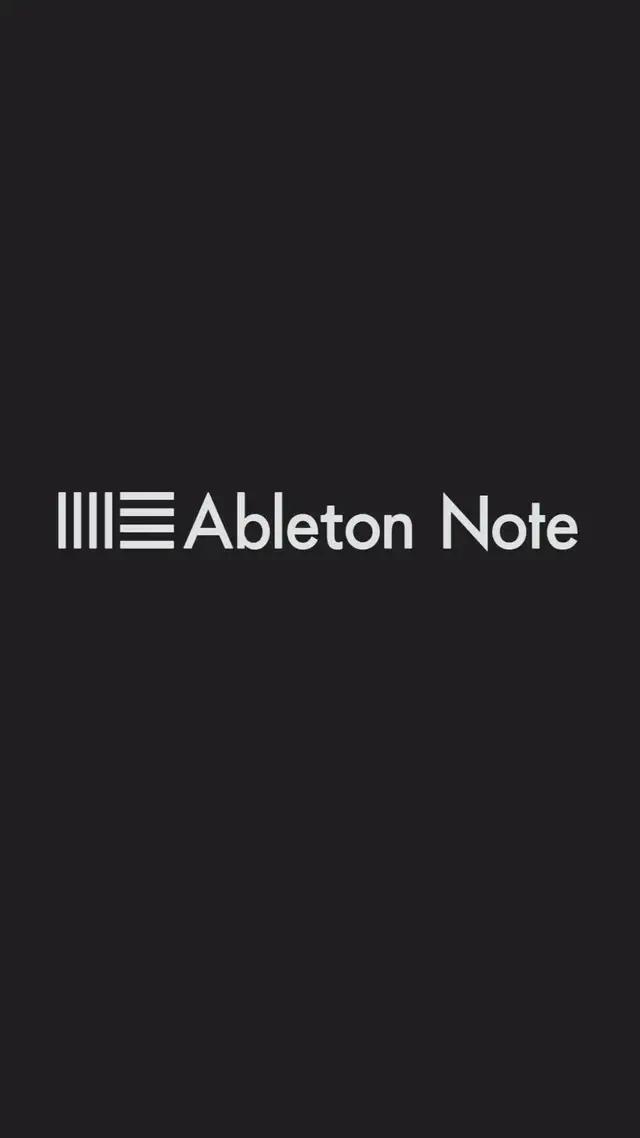 Ableton Note is a playable app for sketching music. Make new ideas a habit.