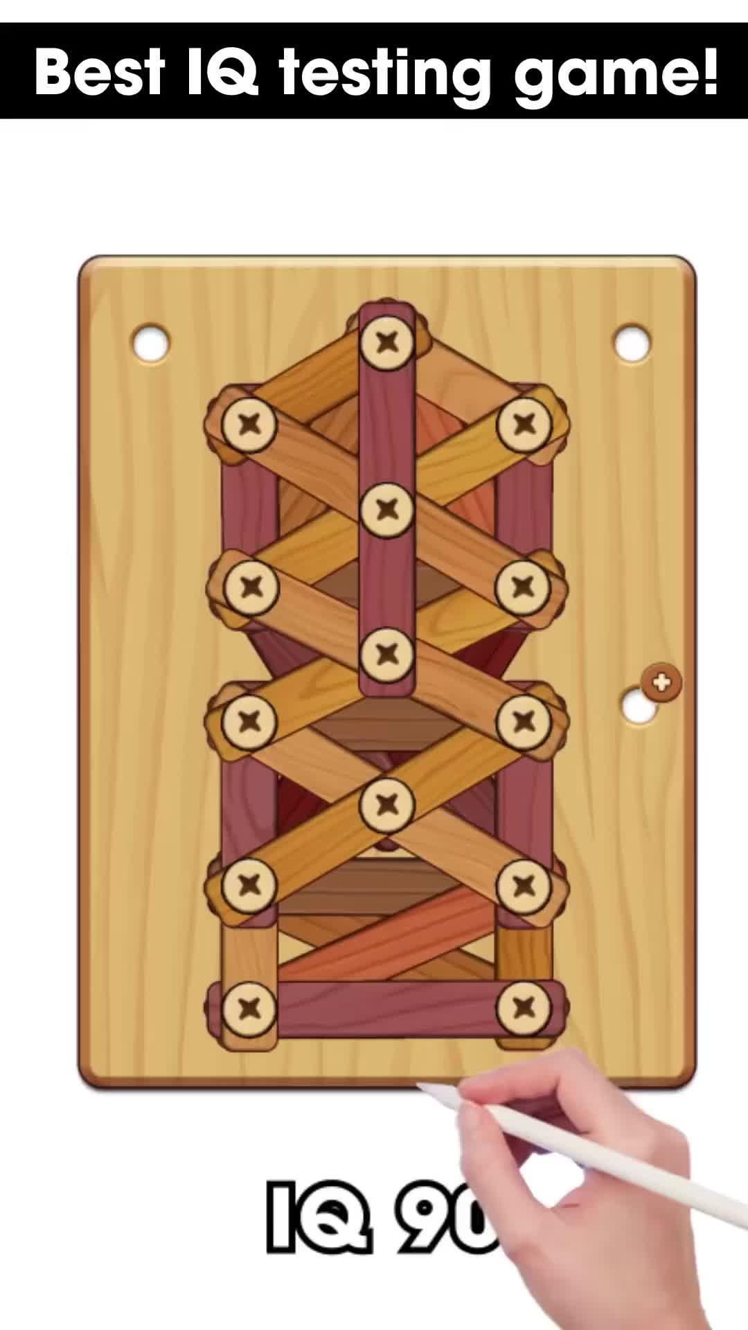 Tricky wooden puzzle game
