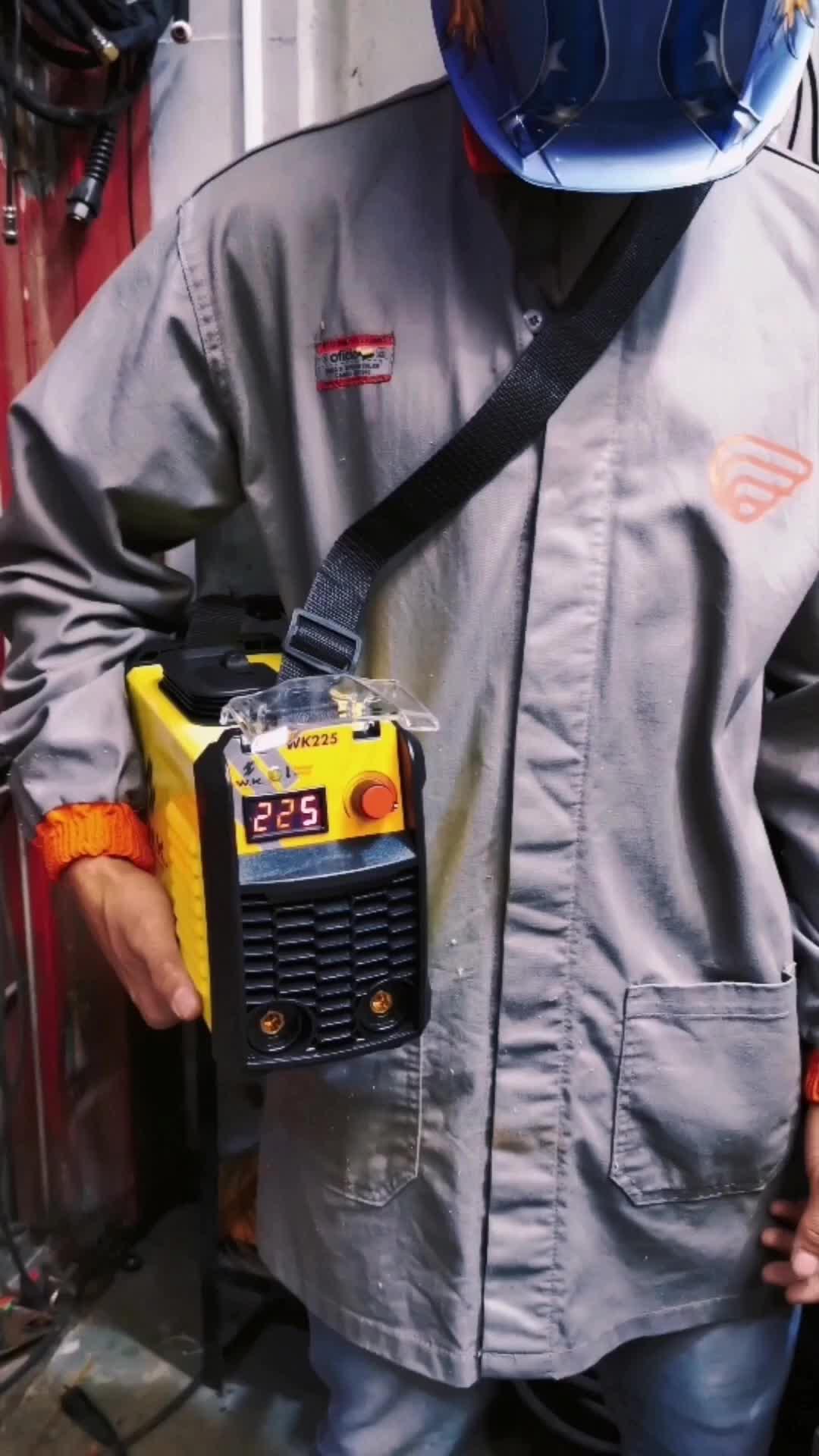 Máquina Solda Inversora Wk 225a 220v + Acessórios Para Solda