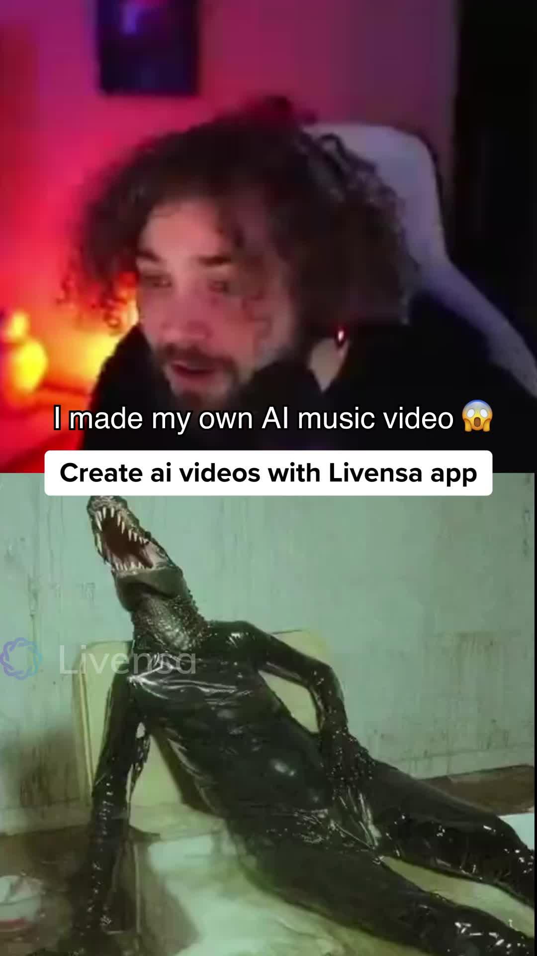 Create Al videos with your own words on mobile