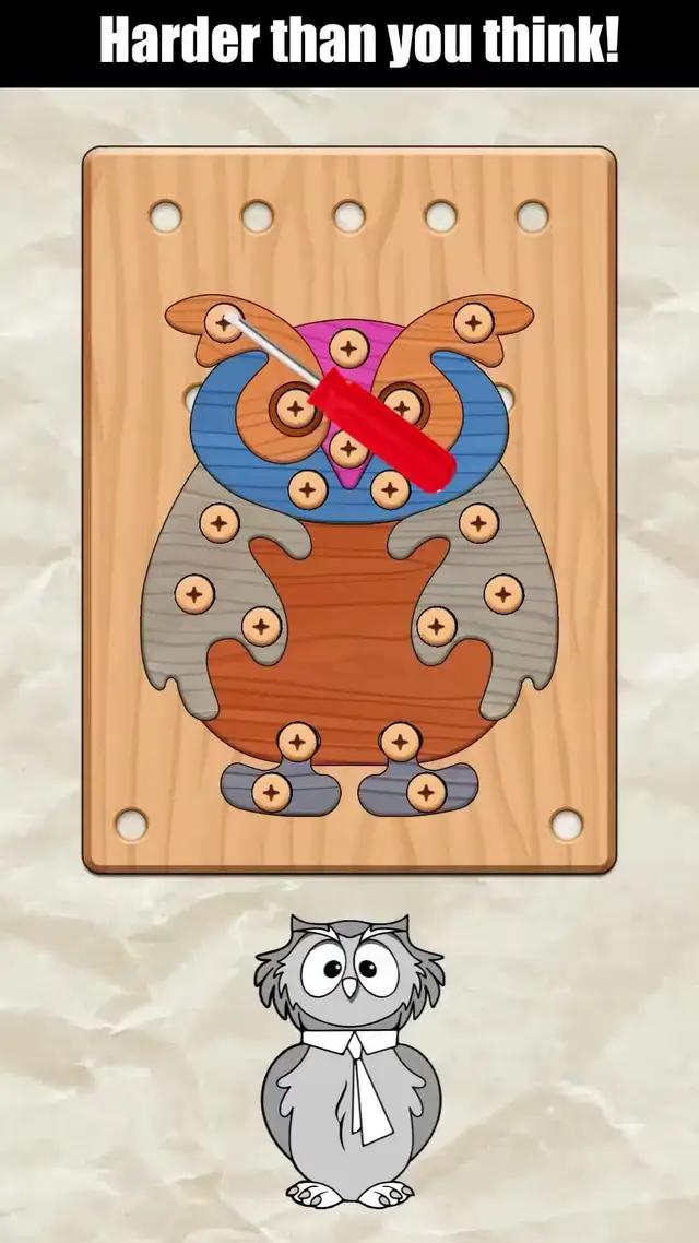 Tricky wooden puzzle game