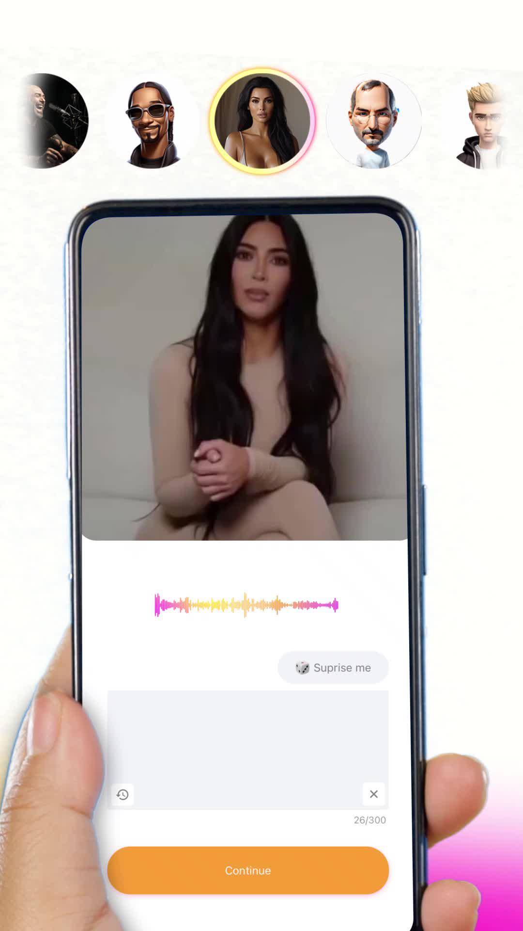 Sound like celebs and prank your friends with Parrot AI. Download now!