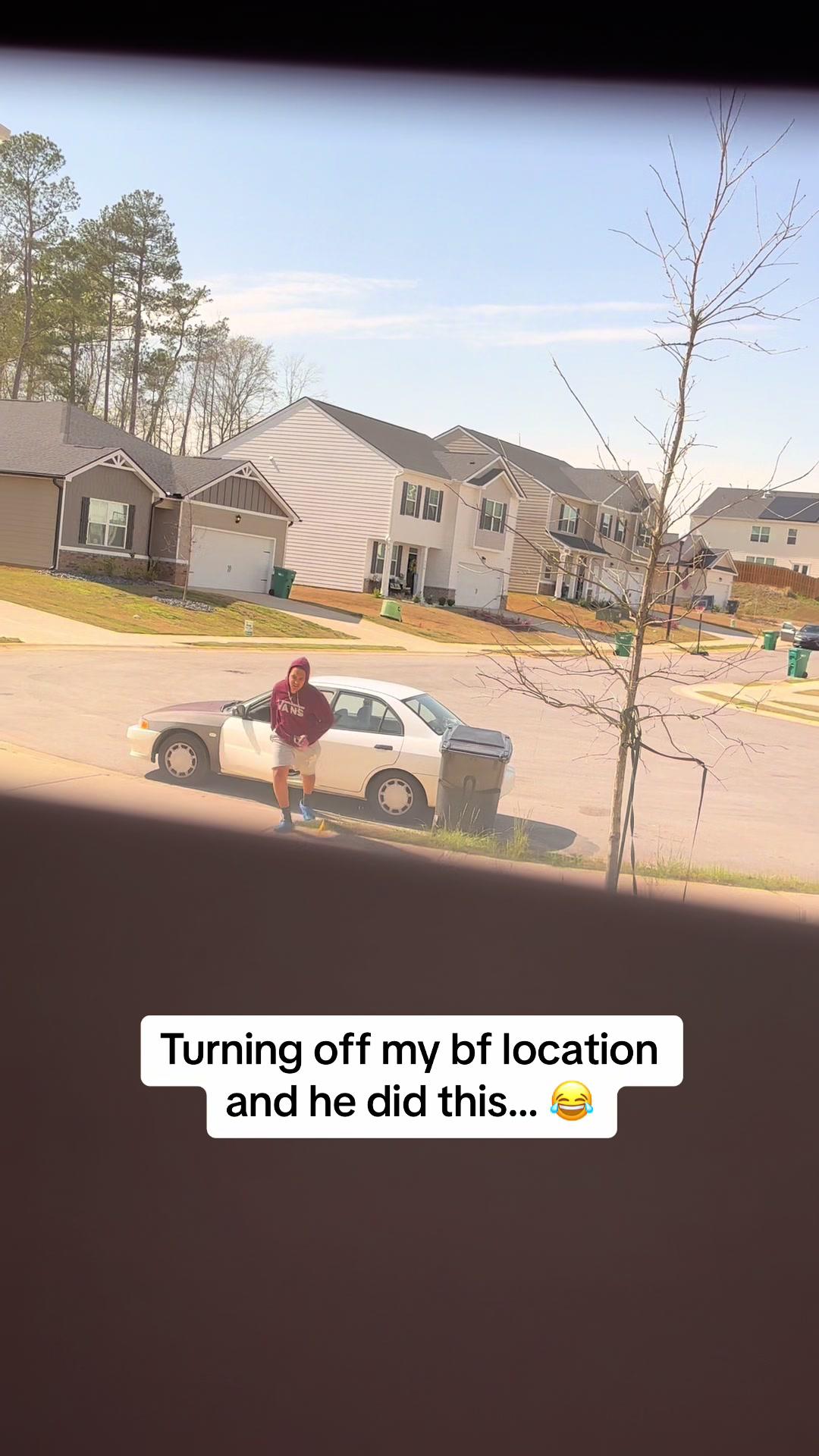 He just needs me to have his location… 😂 #couples #couplesprank #couplegoals #boyfriendprank #boyfriend #couple