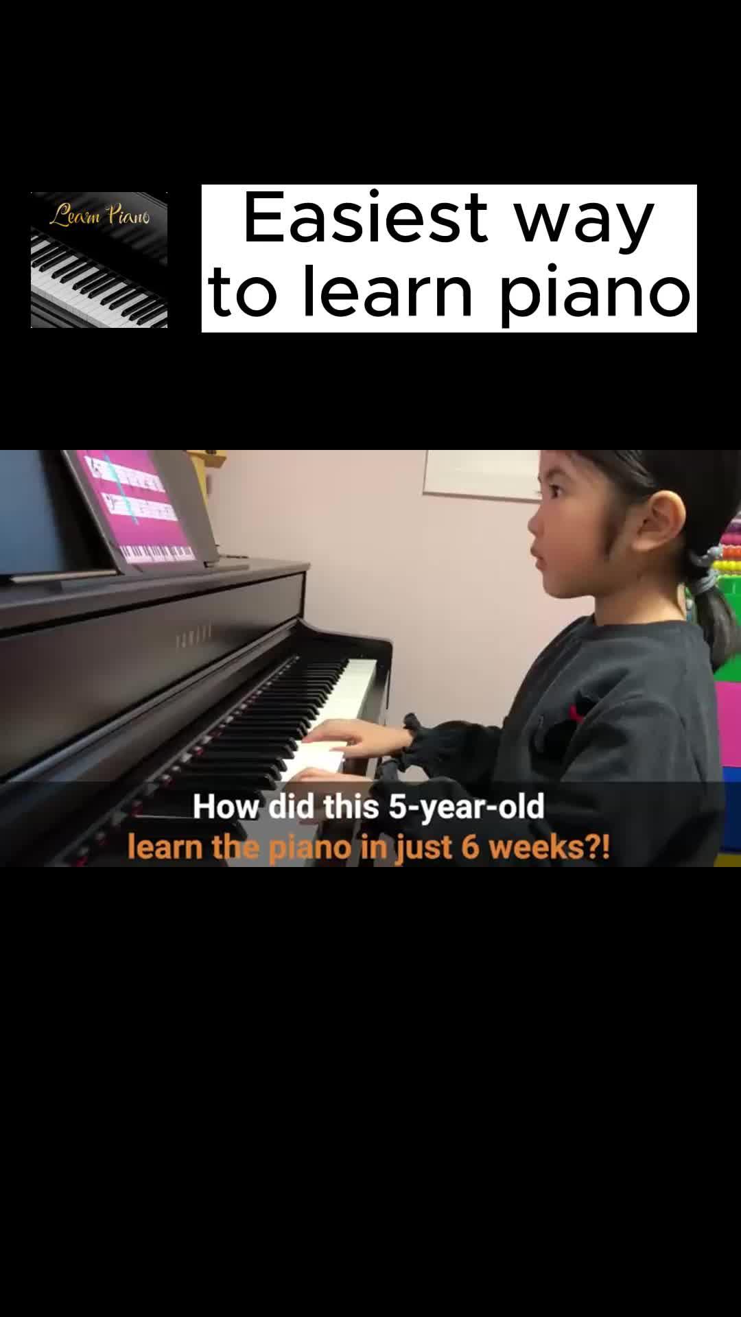 Easiest way to learn piano! 6 weeks of tutoral training!