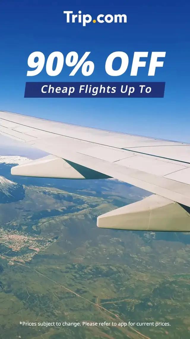 Get huge savings on flights!