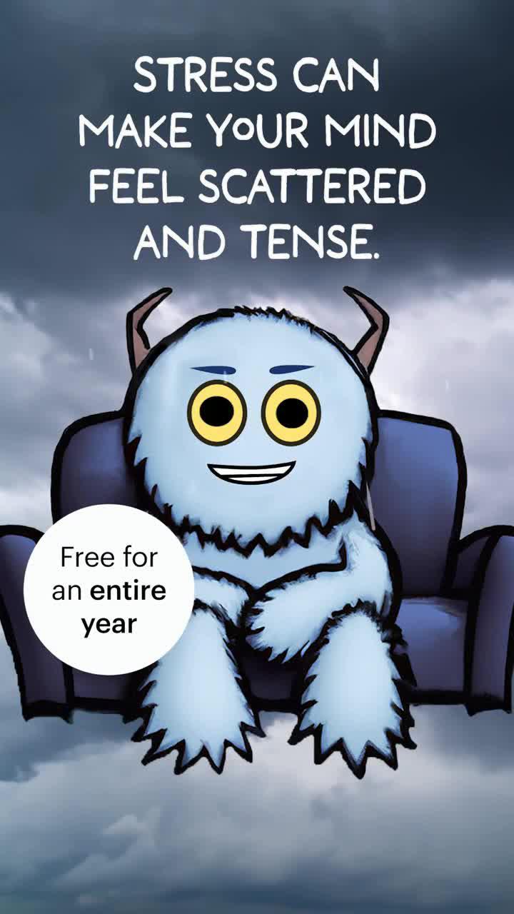 Free one-year subscription for all new members. Improve your sleep, anxiety, and mental health.