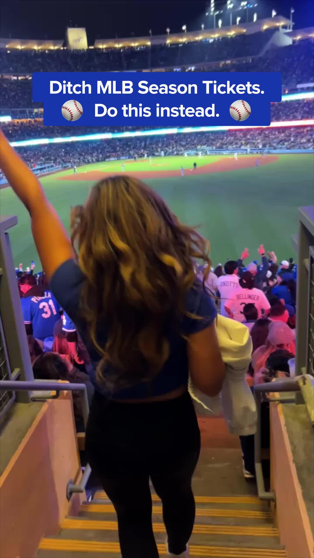 This is how i go to so many baseball games! Download @Gametime and I’ll see you at the ballpark #mlb #baseball #tickets #sports #fyp #deals