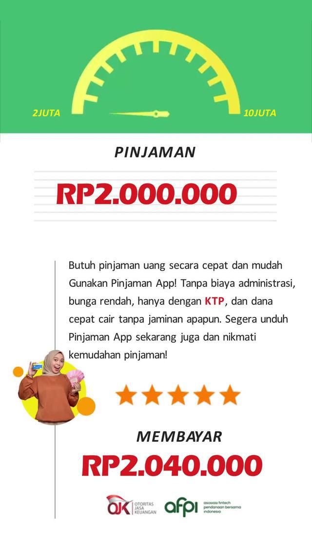 Melayani pinjaman mulai dari 1 juta - 10 juta