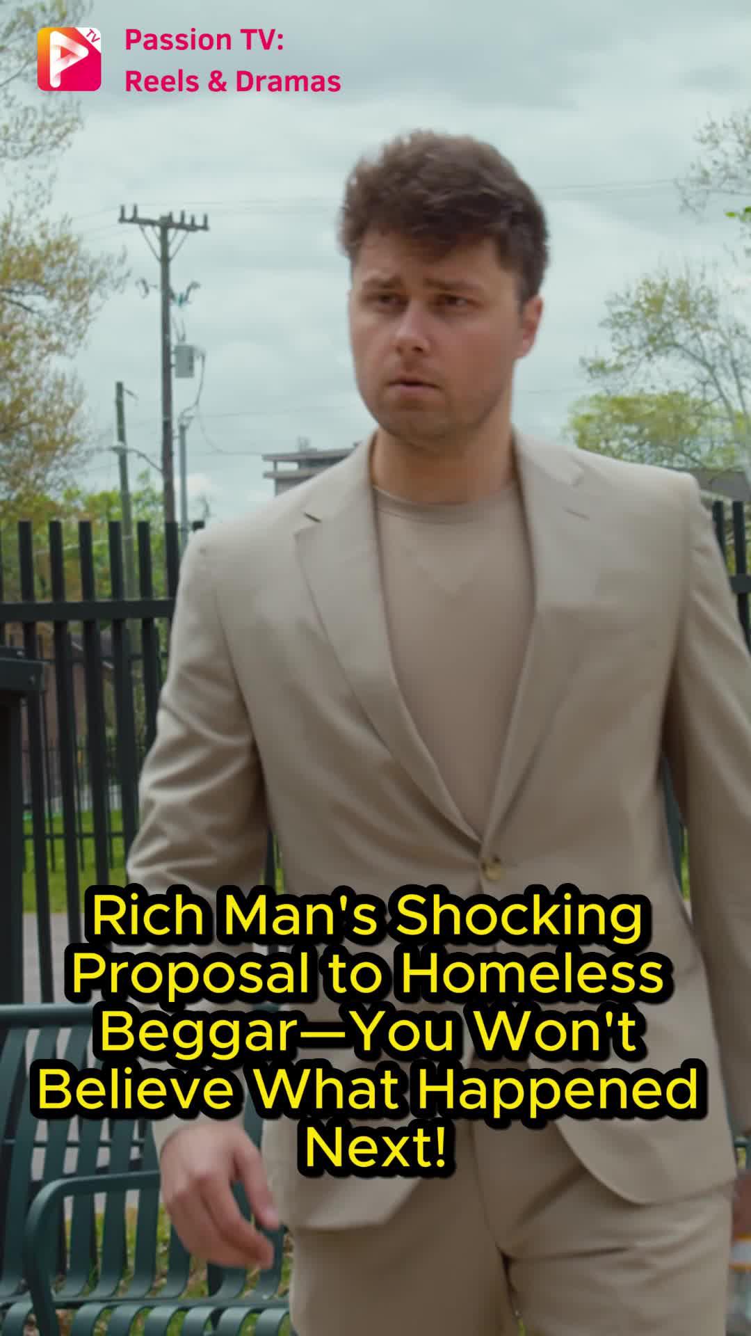 Billionaire offers $100K to a homeless beggar for marriage! Click to watch the drama unfold!