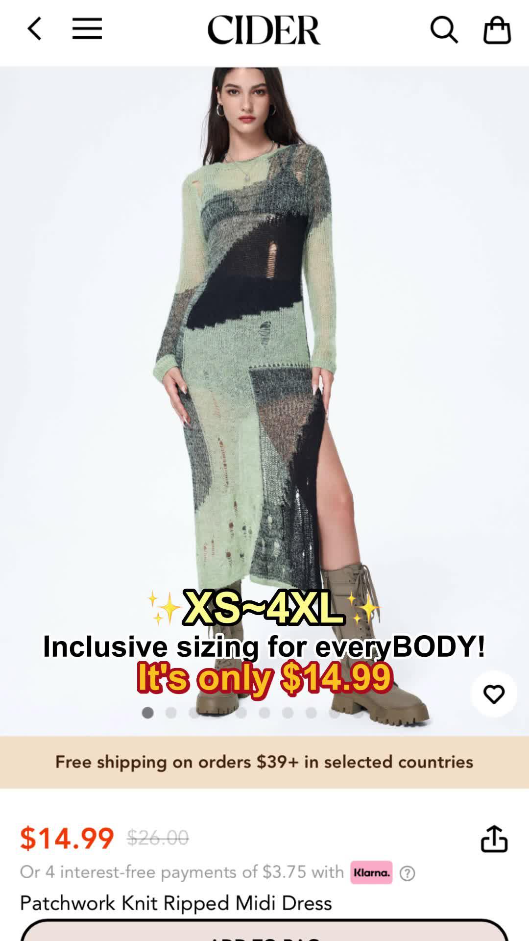 Make a wish！Shop the $14.99 sale zone and get your fav looks for less! For a limited time！