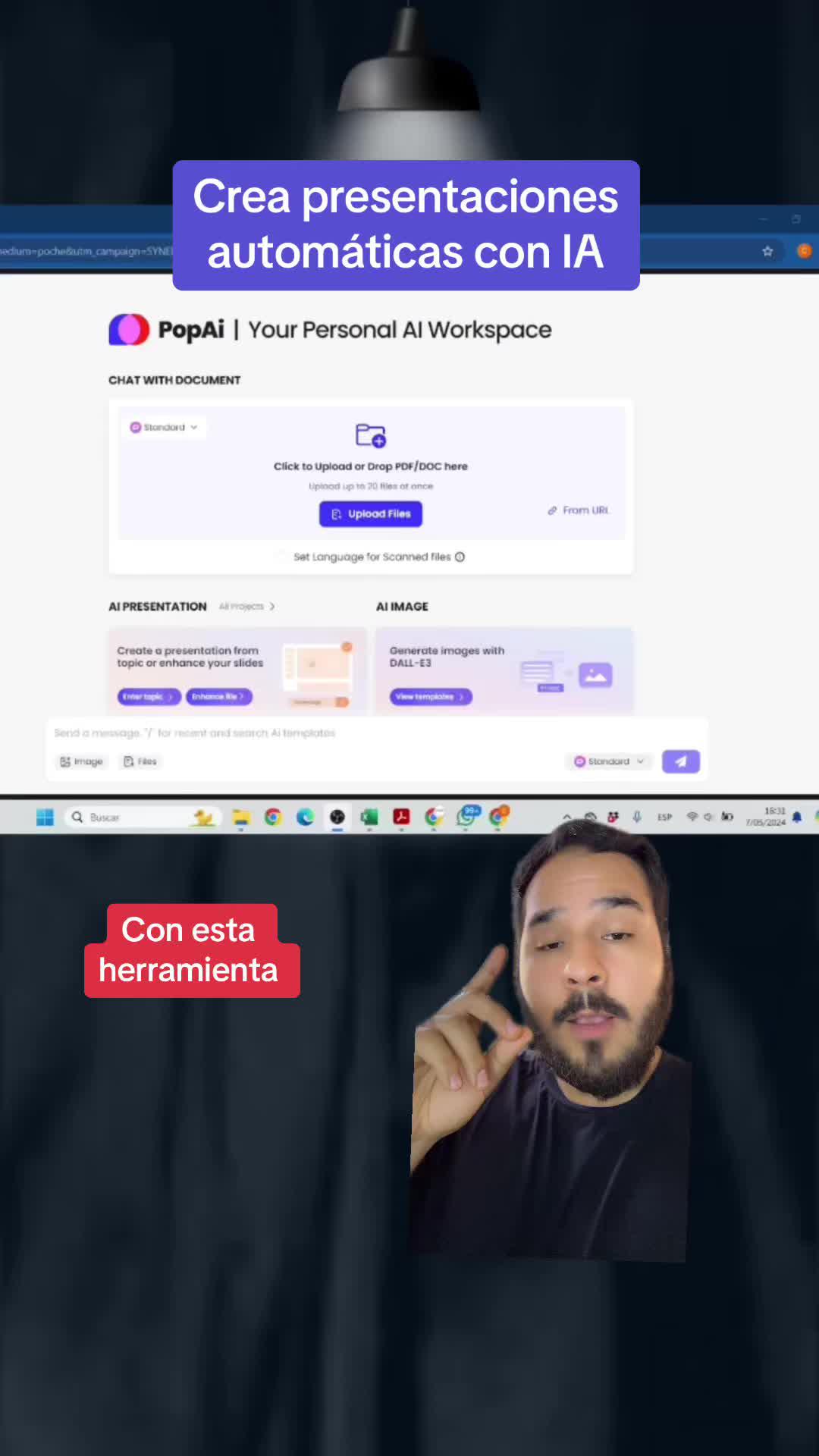 🤖Descubre cómo esta herramienta de inteligencia artificial, potenciada por GPT-4, puede transformar tus documentos y presentaciones: ✨ Automatización de Diapositivas: Crea presentaciones impactantes automáticamente. ✨ Conversión Rápida: De PDF a PowerPoint en segundos. ✨ Edición Avanzada: Personaliza tus archivos con la potencia de la IA. ✨ Imágenes Inteligentes: Integra visuales perfectos automáticamente gracias a la IA. ✨ Multidocumento: Procesa hasta 20 documentos simultáneamente, haciendo comparaciones y síntesis fácilmente. ✨ Interacción Inteligente: Haz preguntas a PopAi y recibe respuestas detalladas con referencias precisas sobre la fuente de cada dato. 🔗 Descubre más y aprovecha un 20% de descuento usando el código SYNER — ¡encuentra el link en el primer enlace de mi perfil! 📌 ¡No te pierdas esta herramienta avanzada que está cambiando la forma en que trabajamos y estudiamos! Checa el video completo para ver todo lo que PopAi tiene para ofrecer. #popai #productivity #AItool #tecnología #IA #GPT4 #innovación #softwareinteligente #herramientasdeIA #automatización #techeducativo