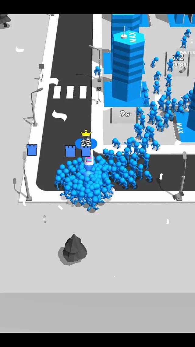 Tap to merge and fight!