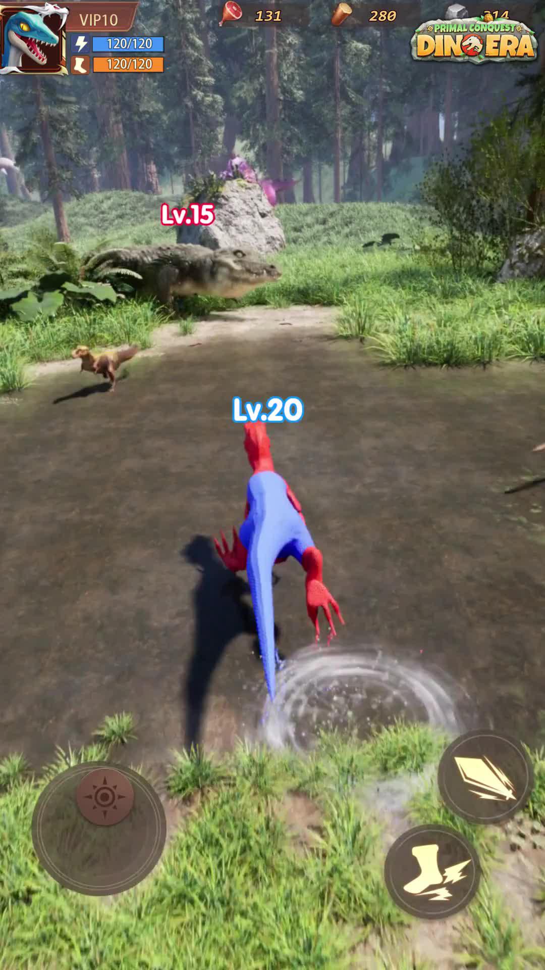 Build your empire of dinosaurs.