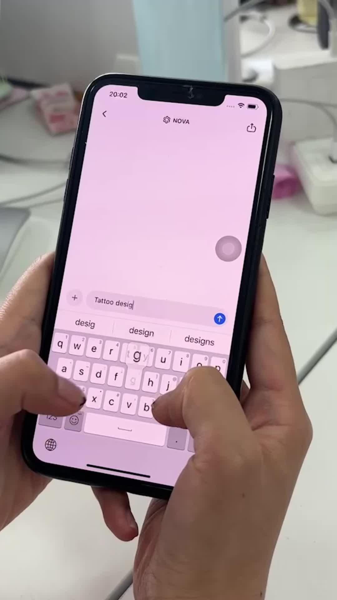 Enter a prompt, and watch Nova - AI Tattoo generator bring your ideas to life as tattoo designs!