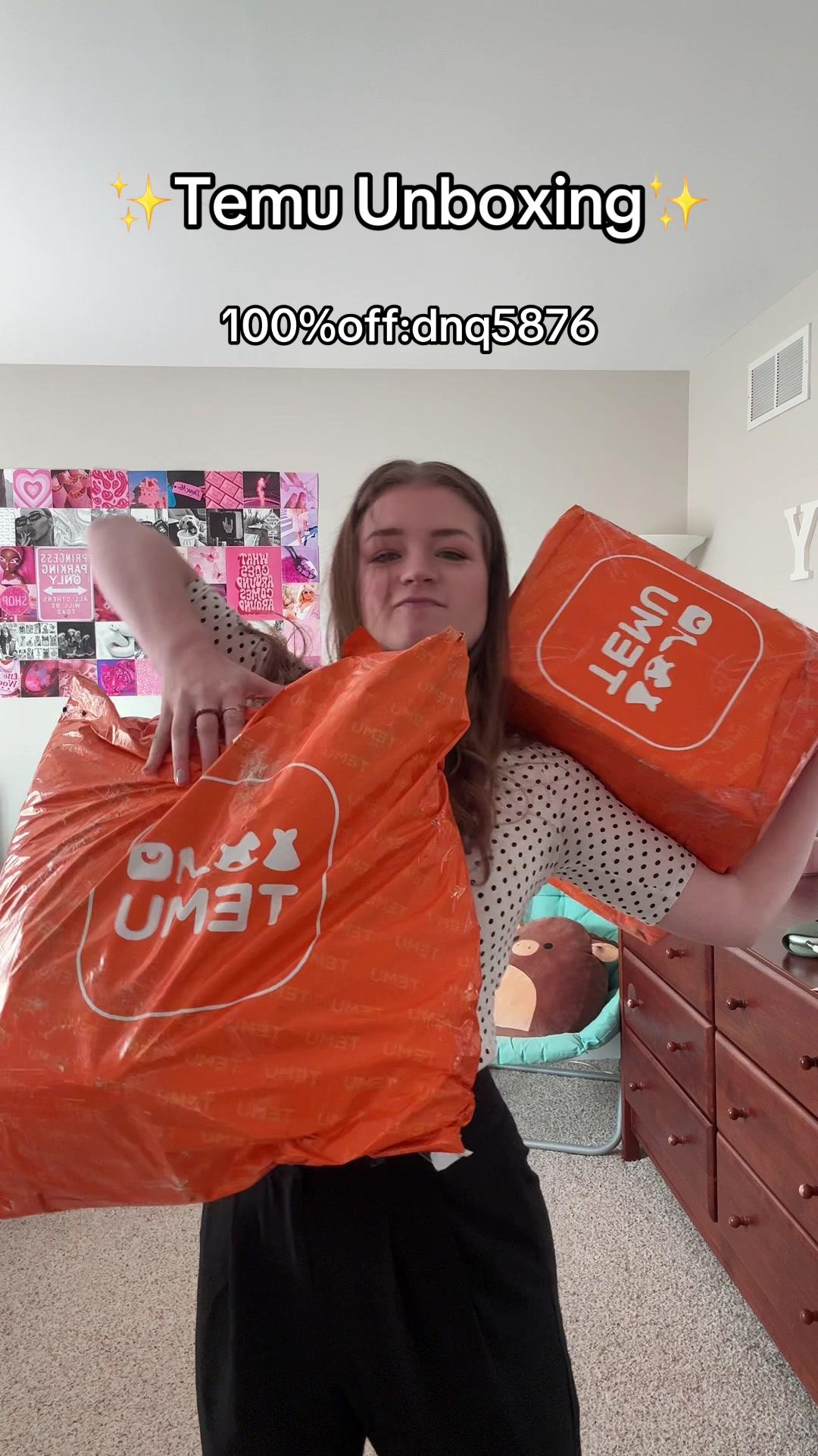 #pov run dont walk to get yourself a free haul! #ad #temu #deal #haul #temuhaul #unboxing #shopping #onlineshopping